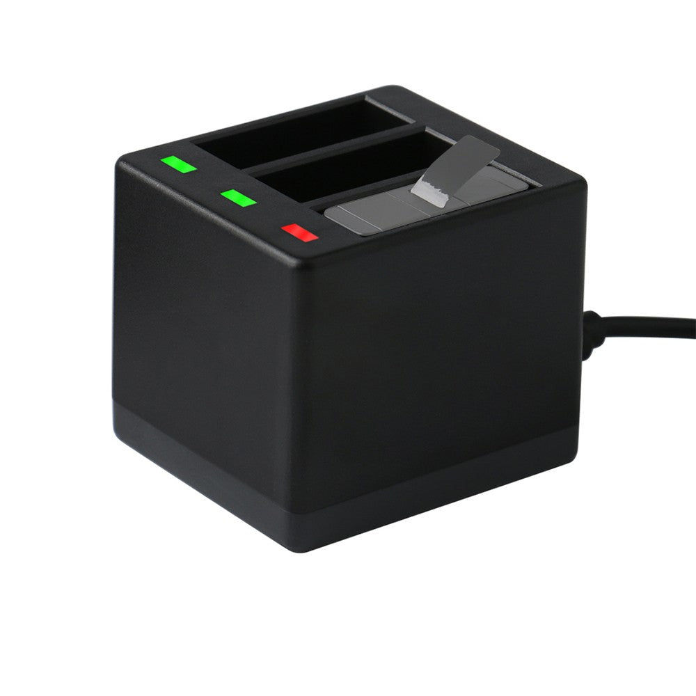 3-Channel Action Camera Battery Charger - Black
