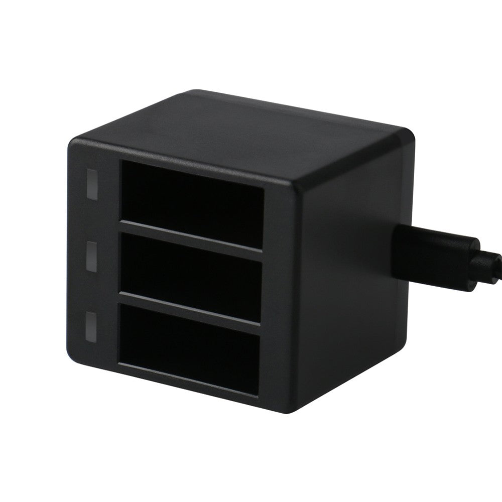 3-Channel Action Camera Battery Charger - Black