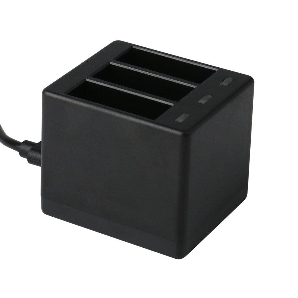 3-Channel Action Camera Battery Charger - Black