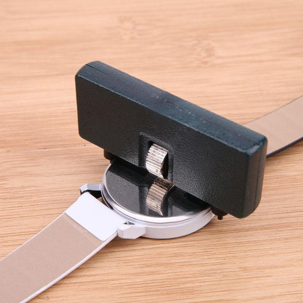 Adjustable Watch Opener Wrench Back Case Battery Remover Screw Wrench Repair Watchmaker Tool - Black