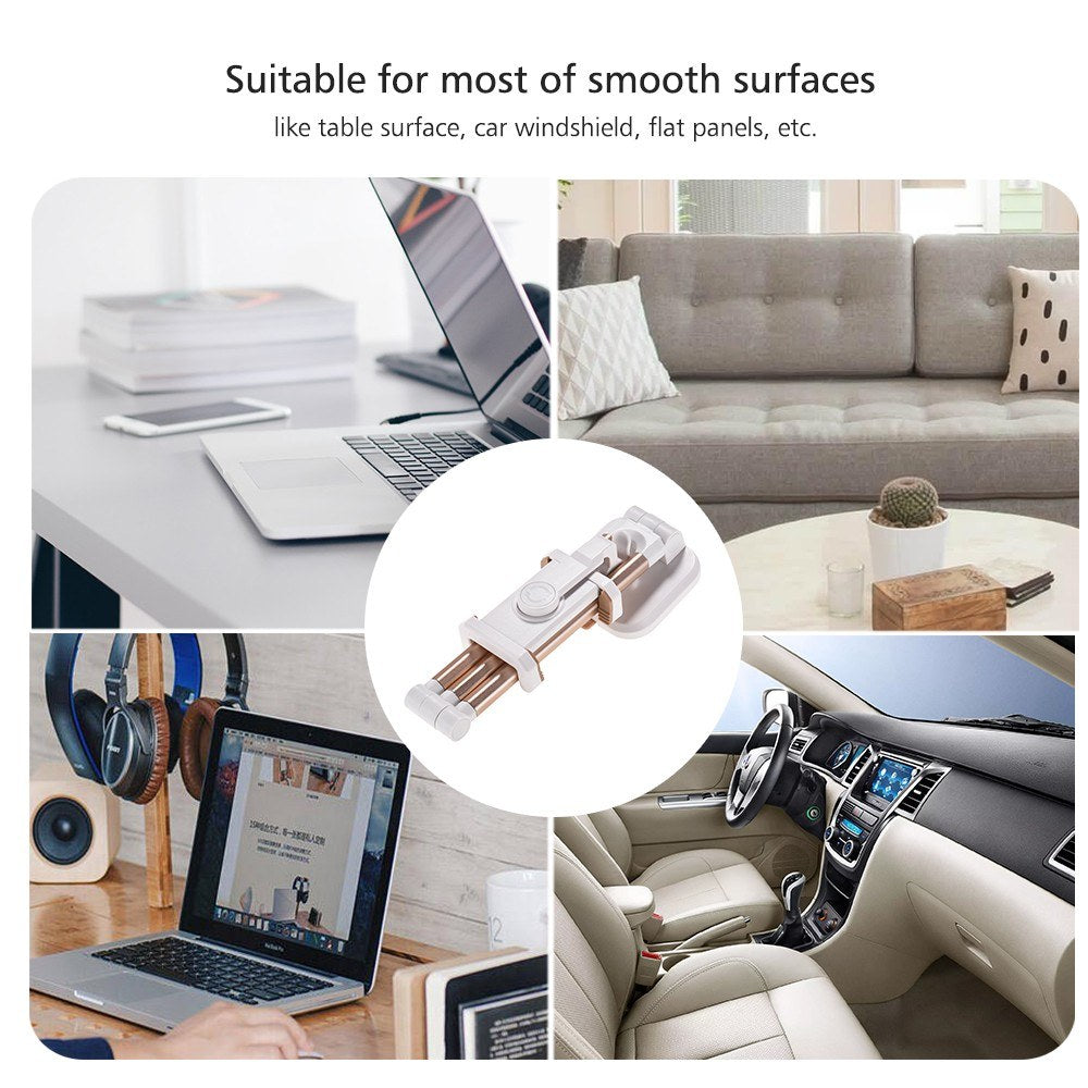 Universal Smartphone Desktop Stand Car Phone Mount Holder - Gold