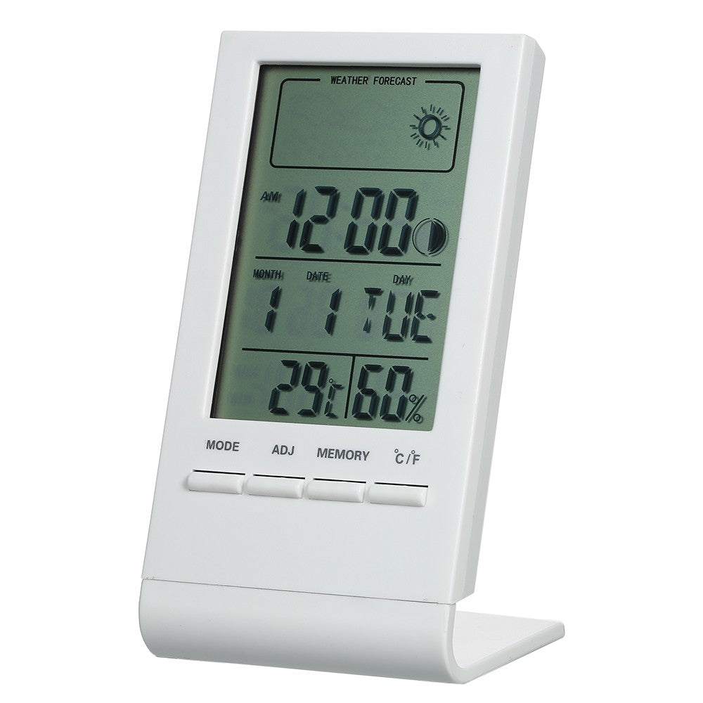 Mini Digital Thermometer Indoor Hygrometer - White