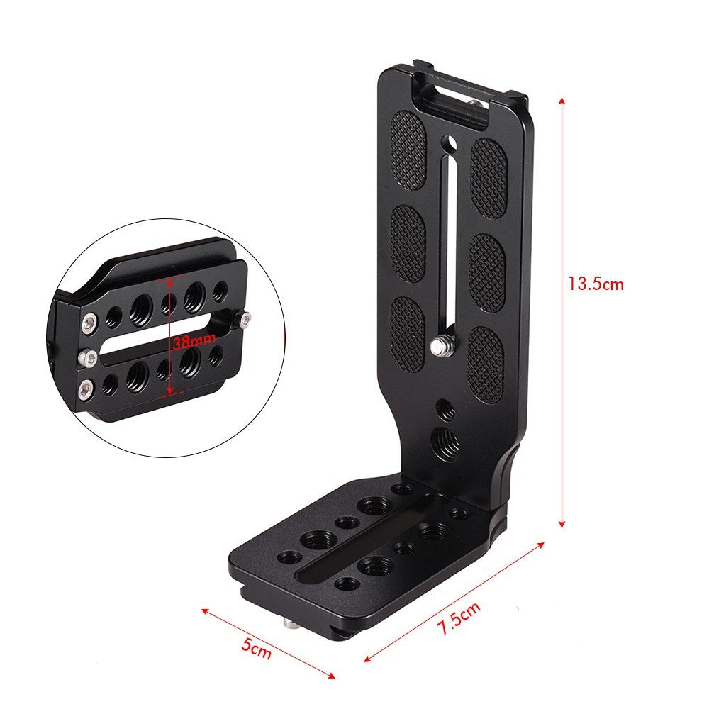 L Shape QR Quick Release Plate - Black
