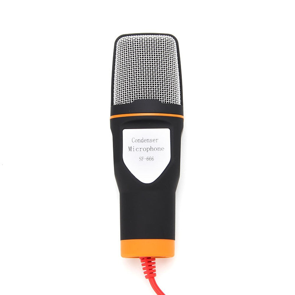 Professional Sound Audio Wired Stereo Condenser Microphone - Black