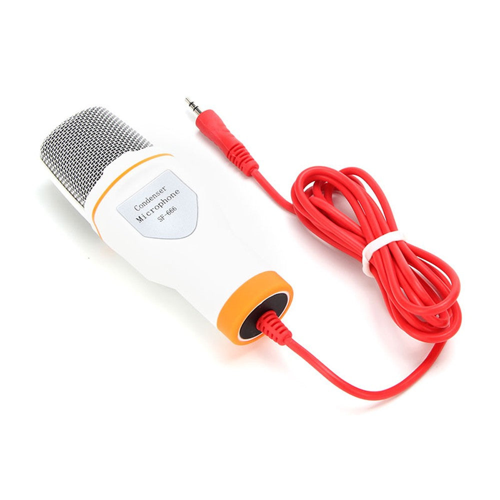 Professional Sound Audio Wired Stereo Condenser Microphone - Gold