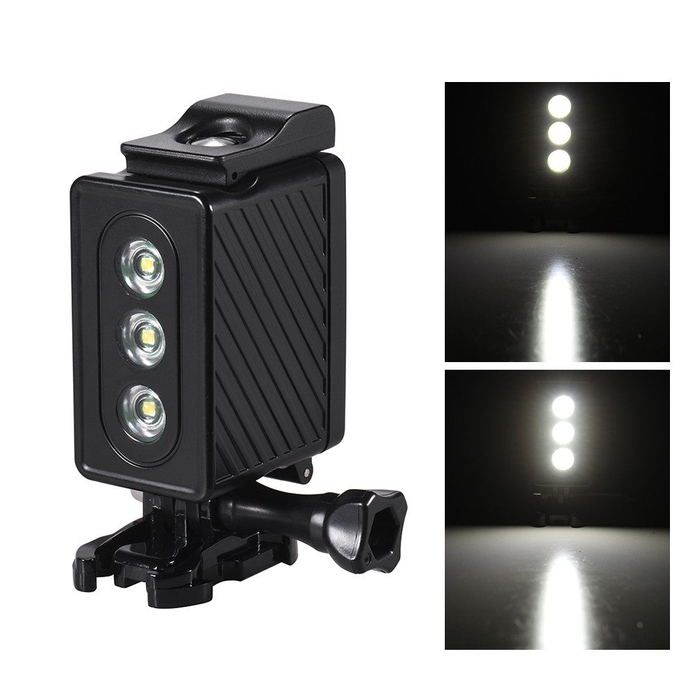 300lm 3 Lighting Modes 30m Camera LED Diving Light Underwater Lamp Waterproof