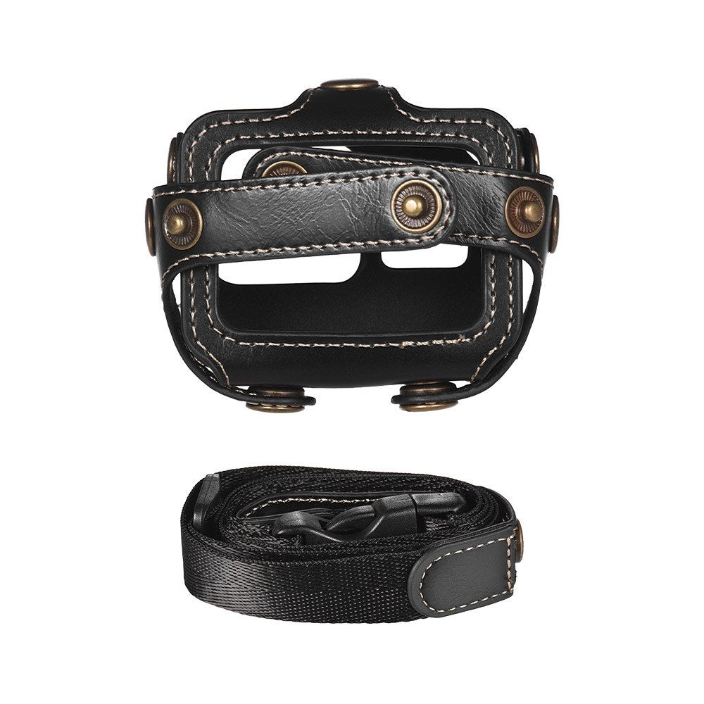 Uniqkart for GoPro Hero 6/5 Action Camera PU Leather Shell Cover Bag Case - Black