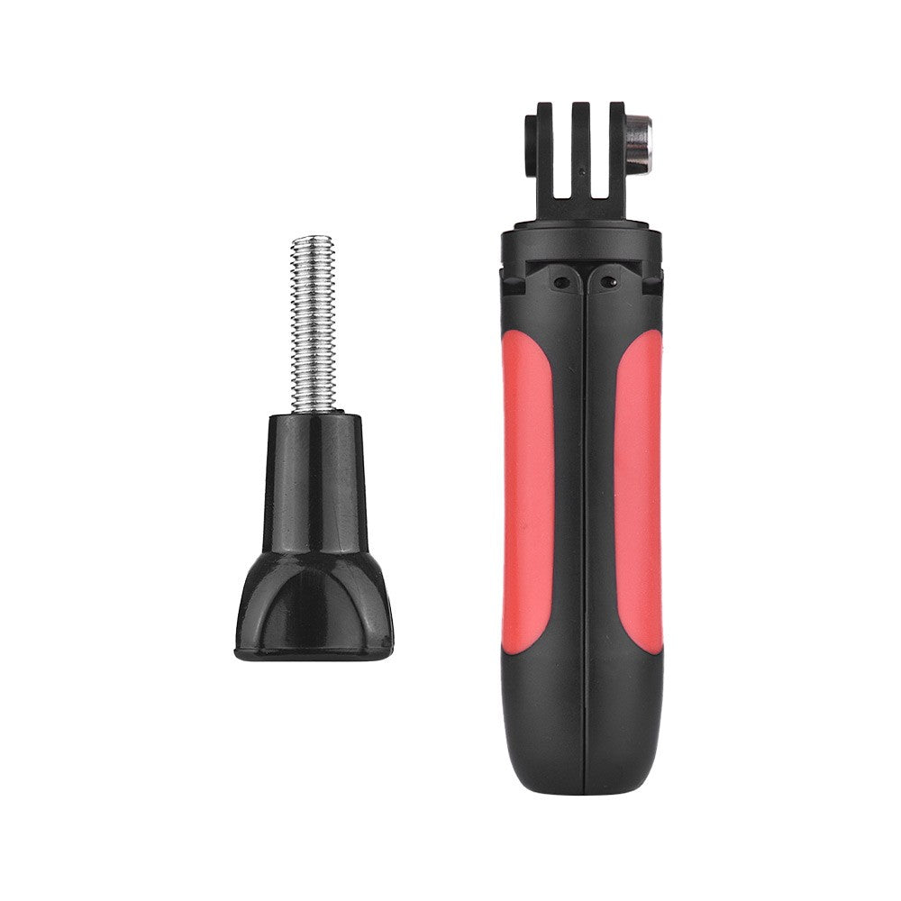 Uniqkart for GoPro Hero Sports Action Camera Tripod Stand Hand Grip Mini Extension Selfie Stick - Red