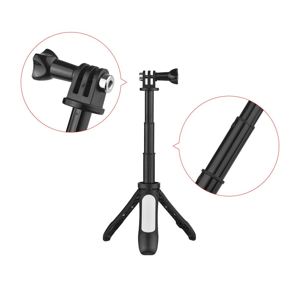 Uniqkart for GoPro Hero Sports Action Camera Tripod Stand Hand Grip Mini Extension Selfie Stick - White