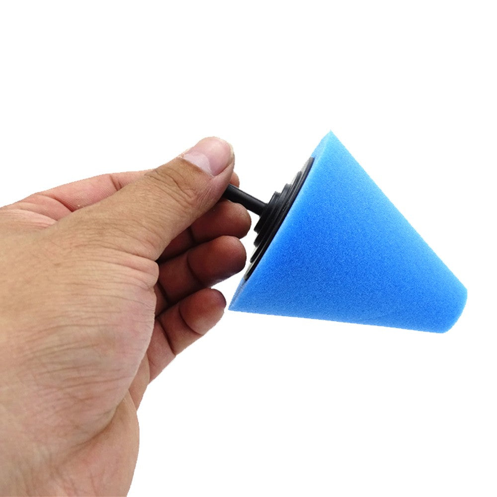 Uniqkart for Car Wheel Hub Tool Car Cleaning Burnishing Foam Shaped Buffing Pads - Blue