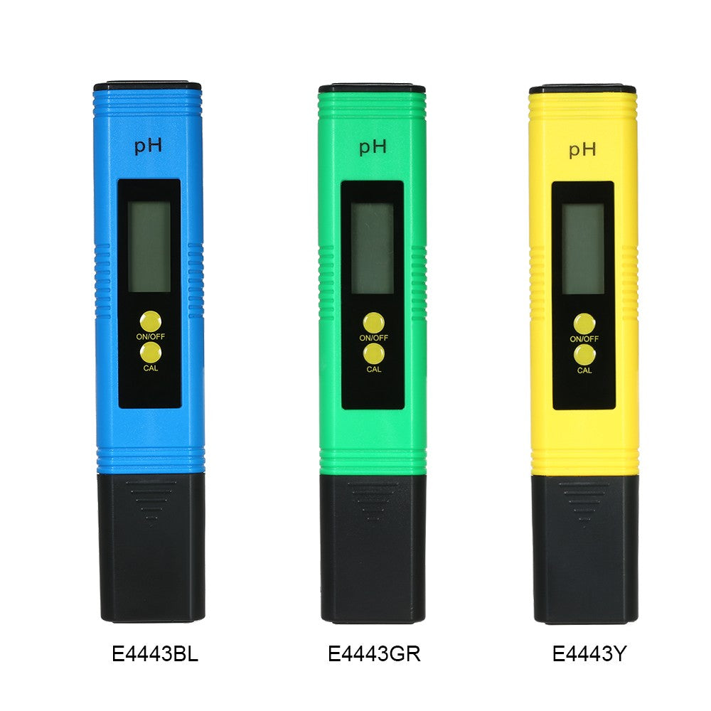 Portable Auto Water Quality Tester Digital LCD pH Meter pH Test Pen - Blue