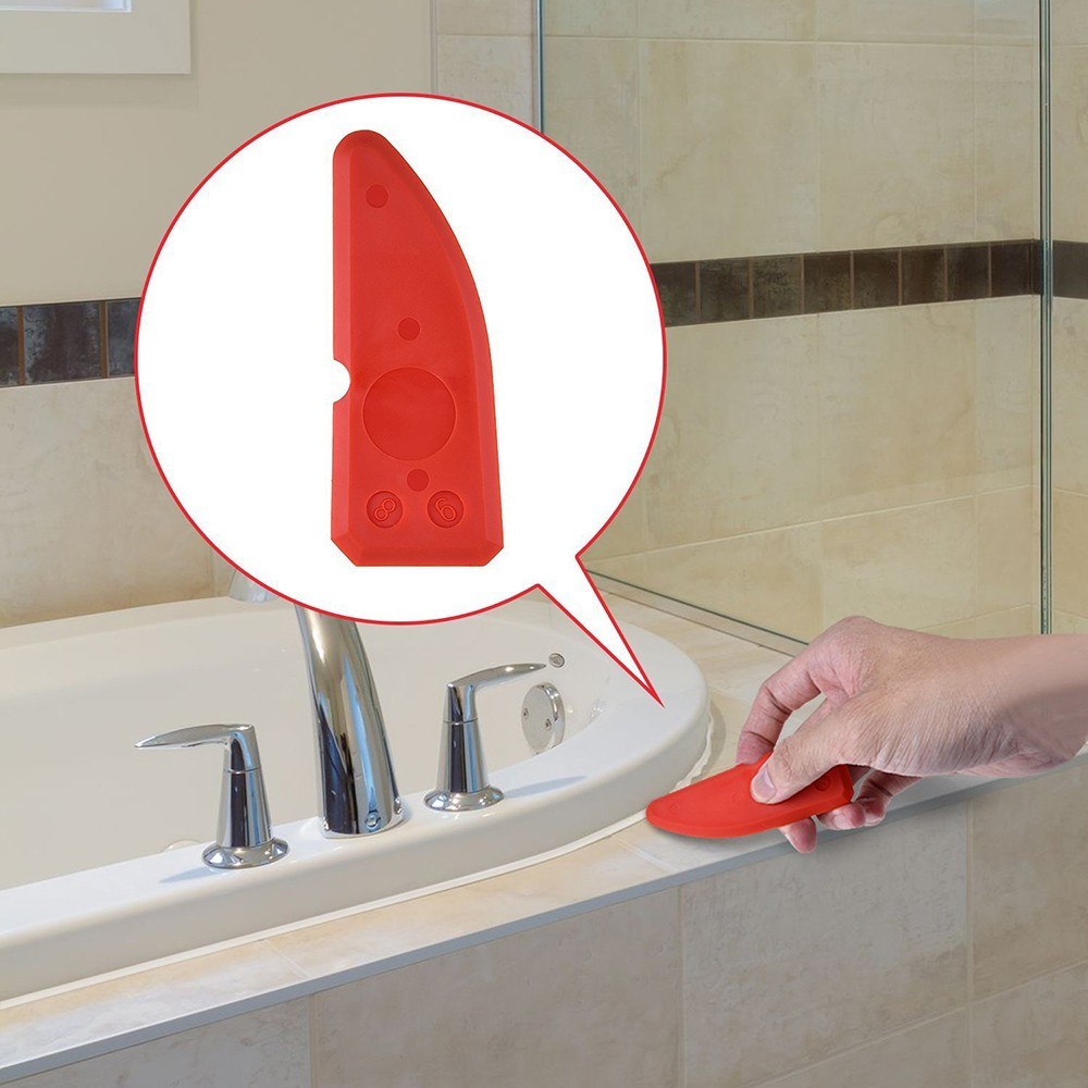 12 Pieces Caulking Tool Kit Silicone Sealant Finishing Tool - Red