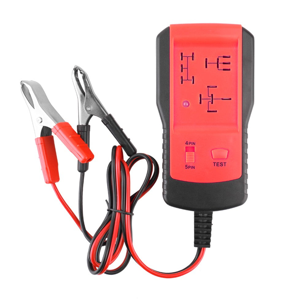 Universal 12V Automotive Relay Tester Relay Car Battery Detector Tool - Red