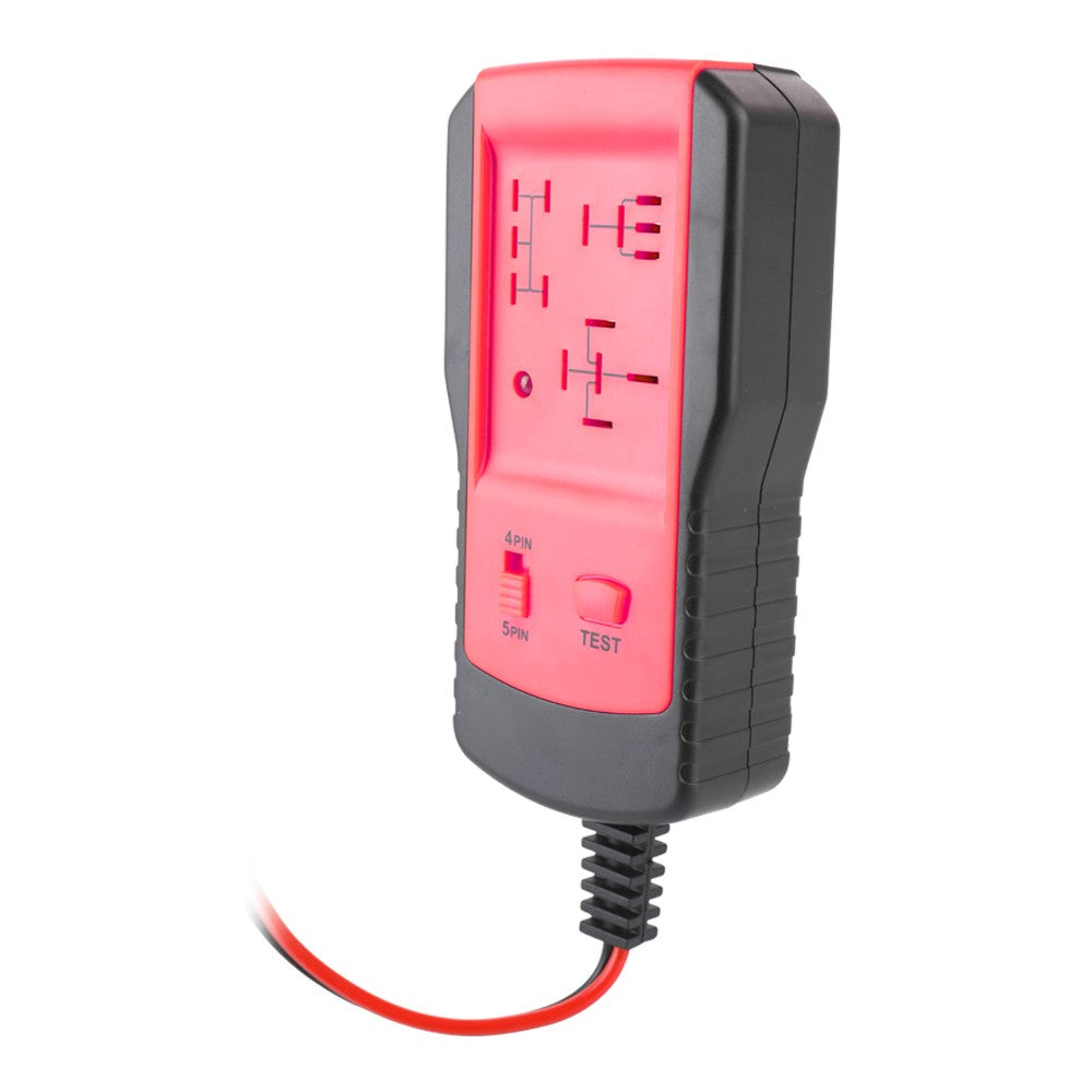 Universal 12V Automotive Relay Tester Relay Car Battery Detector Tool - Red