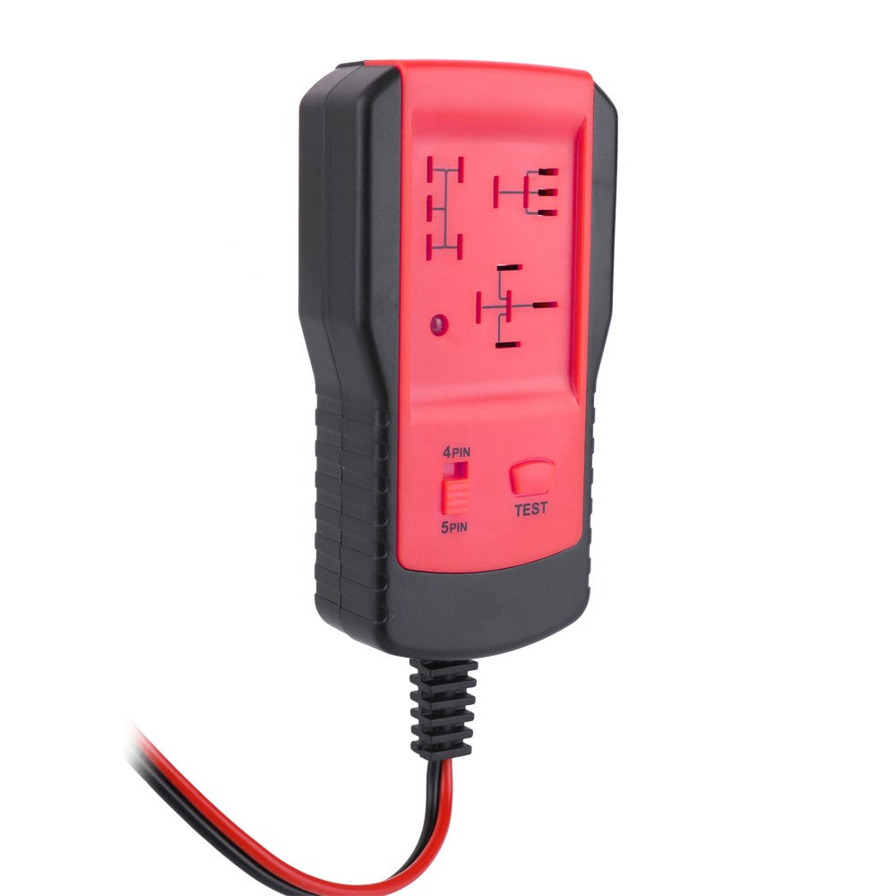 Universal 12V Automotive Relay Tester Relay Car Battery Detector Tool - Red
