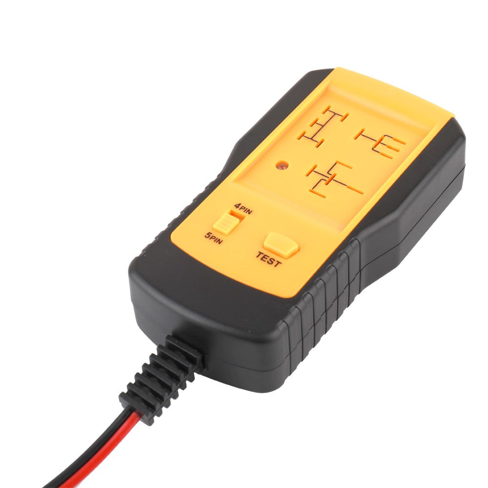 Universal 12V Automotive Relay Tester Relay Car Battery Detector Tool - Yellow