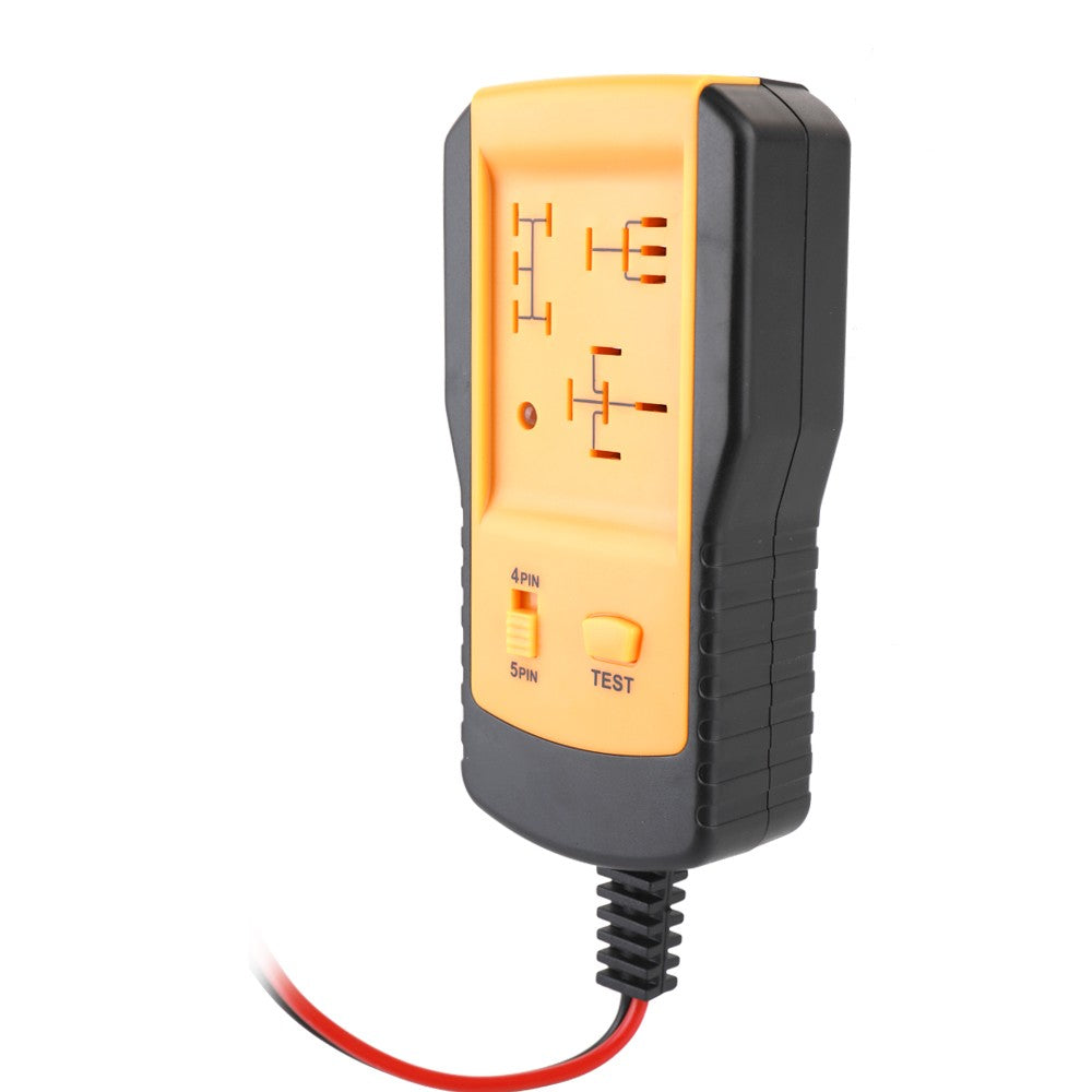 Universal 12V Automotive Relay Tester Relay Car Battery Detector Tool - Yellow