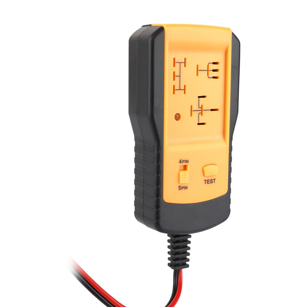 Universal 12V Automotive Relay Tester Relay Car Battery Detector Tool - Yellow