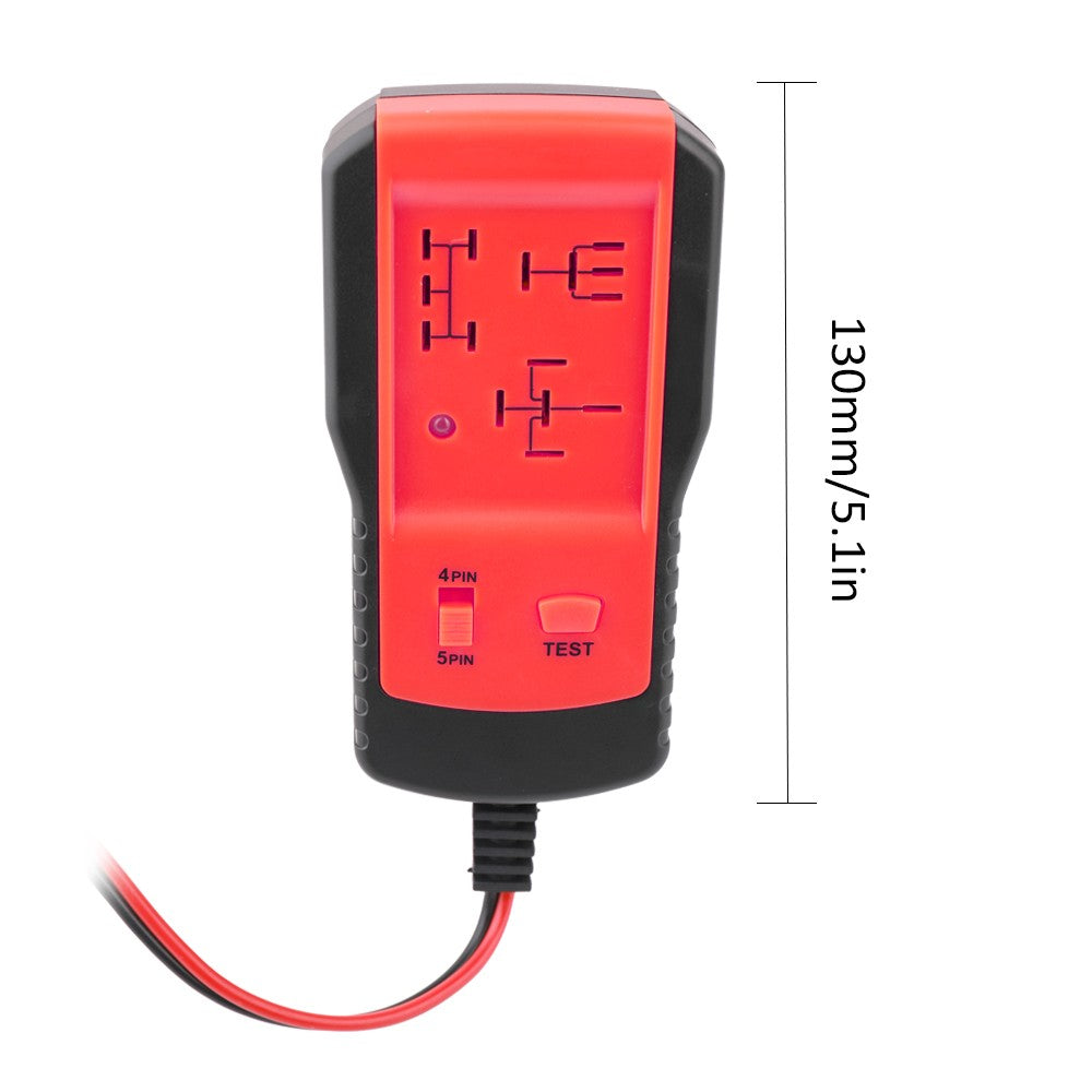 Universal 12V Automotive Relay Tester Relay Car Battery Detector Tool - Yellow