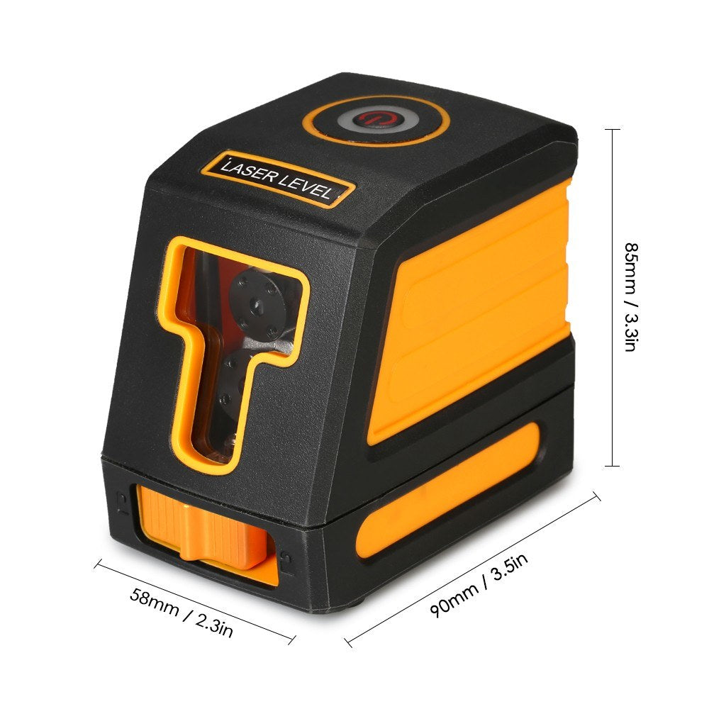 Laser Level Professional Cross Line Leveling with Selectable Laser Lines and Vertical Beam Spread - Without Bracket
