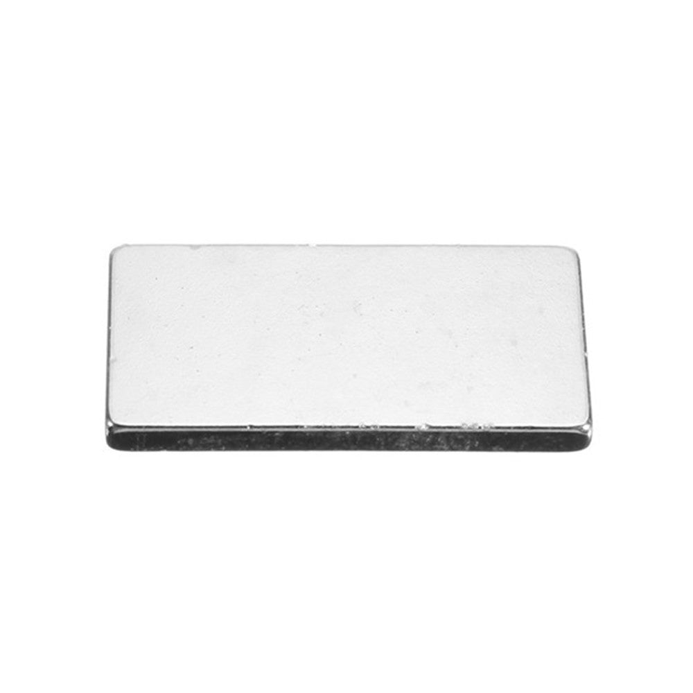 N50 10Pcs Neodymium Block Magnet 20x10x2mm Silver Super Strong Magnets - 10Pcs