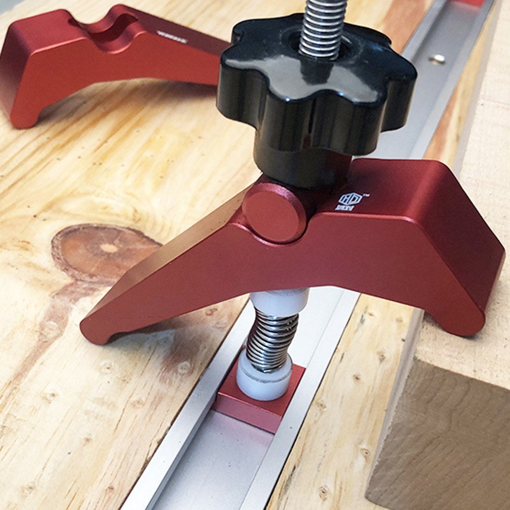 Quick Acting Hold Down Clamp T-slot T-track Clamp Set Aluminum Alloy Woodworking Tools