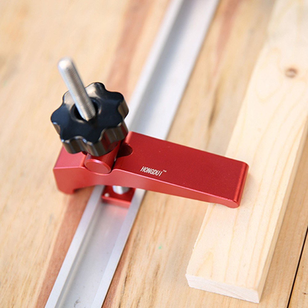 Quick Acting Hold Down Clamp T-slot T-track Clamp Set Aluminum Alloy Woodworking Tools