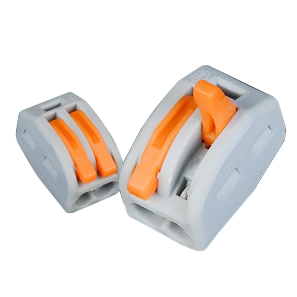 60pcs Cable Connector Wire Junction Compact Box Connectors Quick Terminals with 2/3/5 Way - Grey/Orange