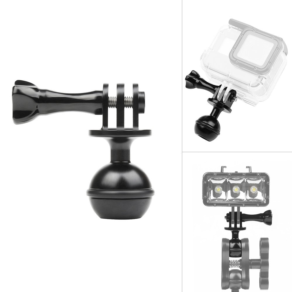 Aluminum Alloy Ball Tripod Head Mount with Long Bolt for Almost of Action Cameras