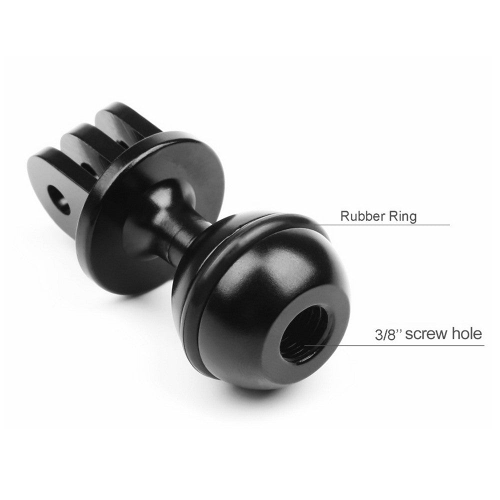 Aluminum Alloy Ball Tripod Head Mount with Long Bolt for Almost of Action Cameras