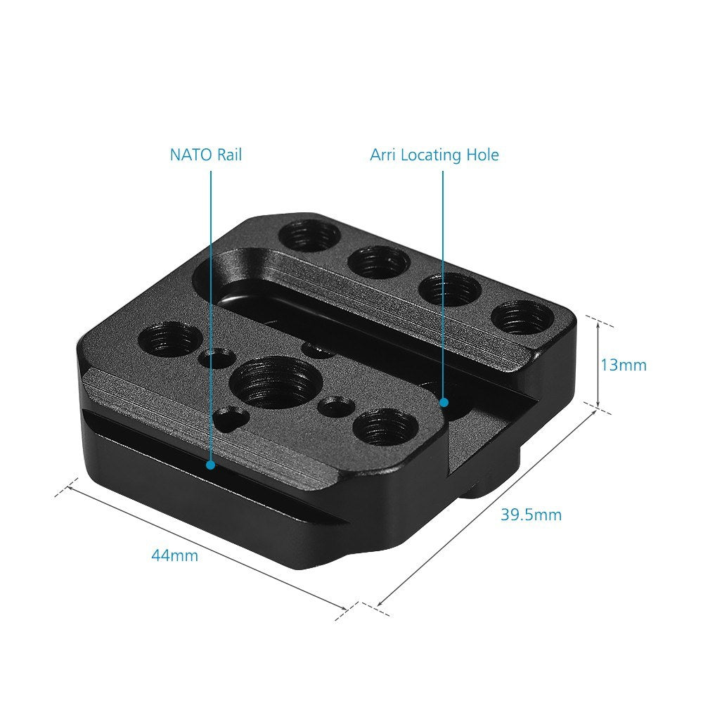 Aluminum Alloy Monitor Mount Holder for DJI Ronin S Gimbal Accessories Mounting Plate - Black