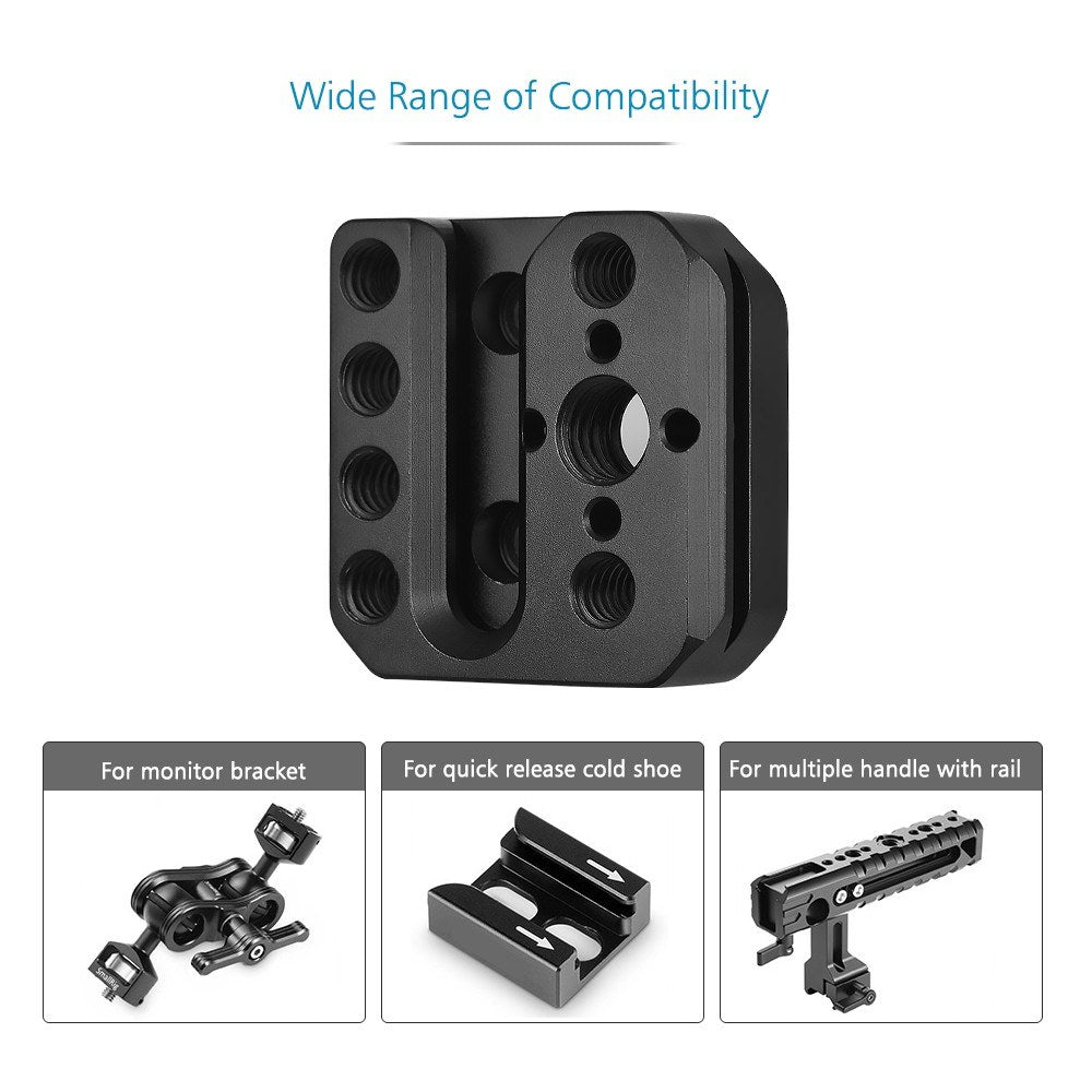 Aluminum Alloy Monitor Mount Holder for DJI Ronin S Gimbal Accessories Mounting Plate - Black