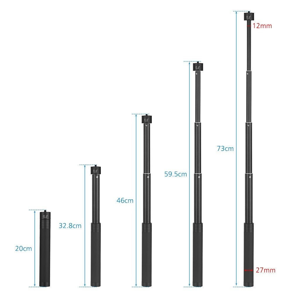 Portable Extendable Selfie Stick Handheld Adjustable Extension Pole 5-Section Selfie Stick