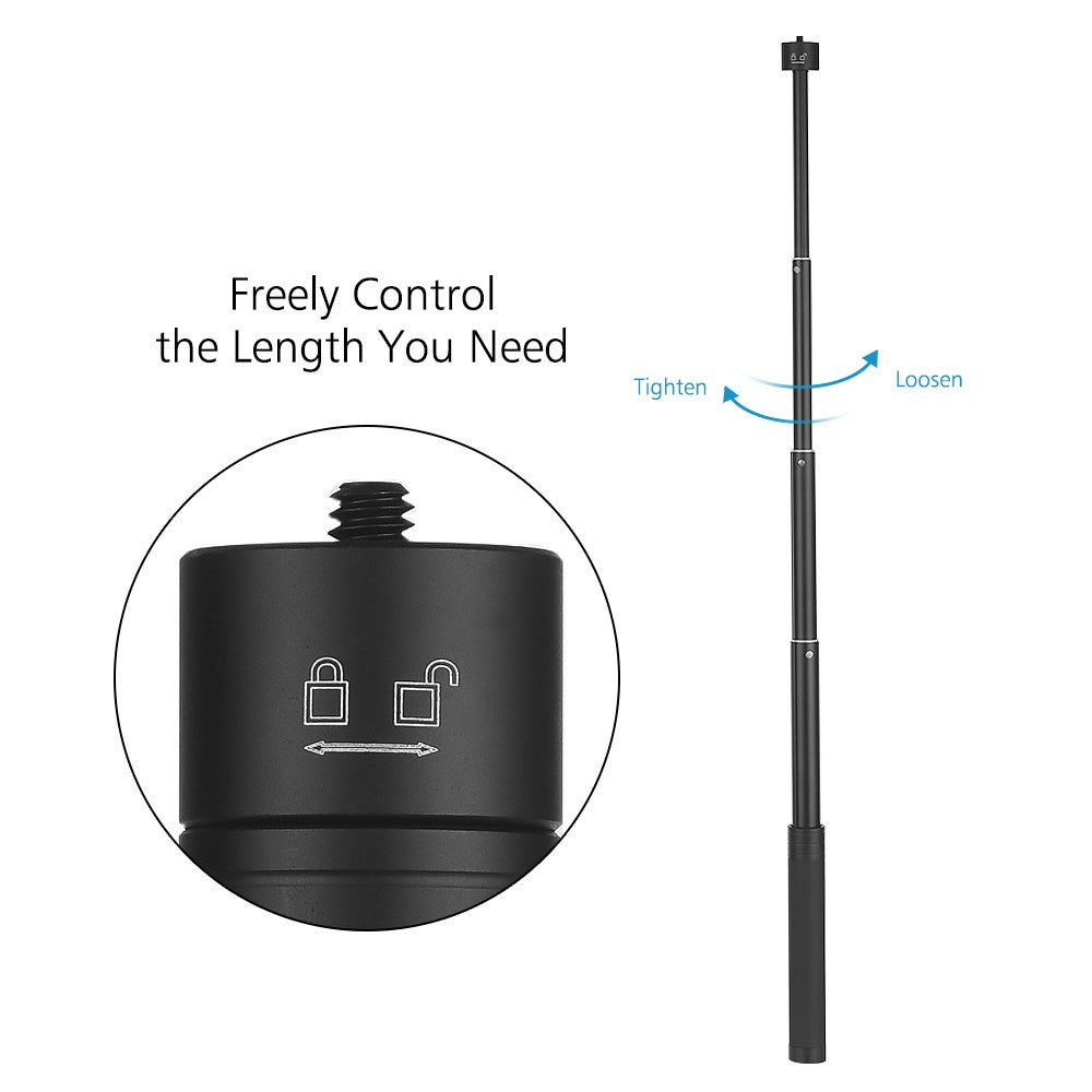 Portable Extendable Selfie Stick Handheld Adjustable Extension Pole 5-Section Selfie Stick