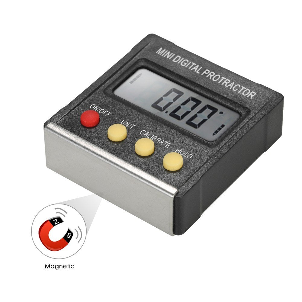 Multi-functional Mini Digital Display Protractor Inclinometer Level Meter 0.1 Degree Resolution