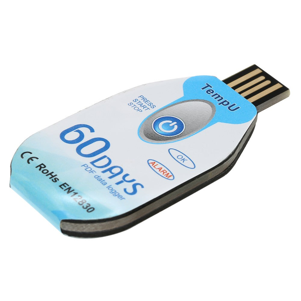Waterproof USB 2.0 PDF Disposable Temperature Data Logger 60 Days Cold Chain Thermometer Recorder