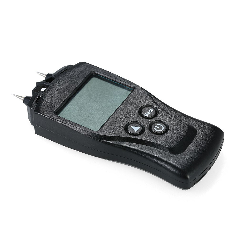 Handheld Mini Moisture Meter Digital LCD Lumber Damp Meter Wood Moisture Detector Humidity Tester for Timber Wood Drywall Plants Sheetrock Brick Mortar Concrete with 2 Pin Probe Range 0%?54%