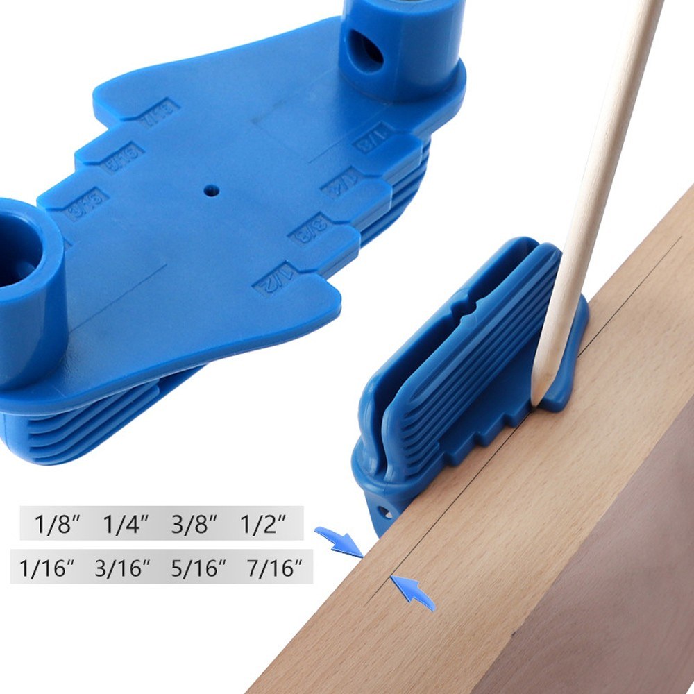 Center Scriber with Magnet Multifunctional Inch Center Offset Line Marking Gauge Scribe Tool - Blue