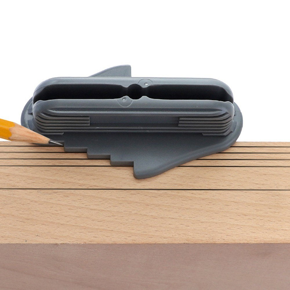 Center Scriber with Magnet Multifunctional Inch Center Offset Line Marking Gauge Scribe Tool - Grey