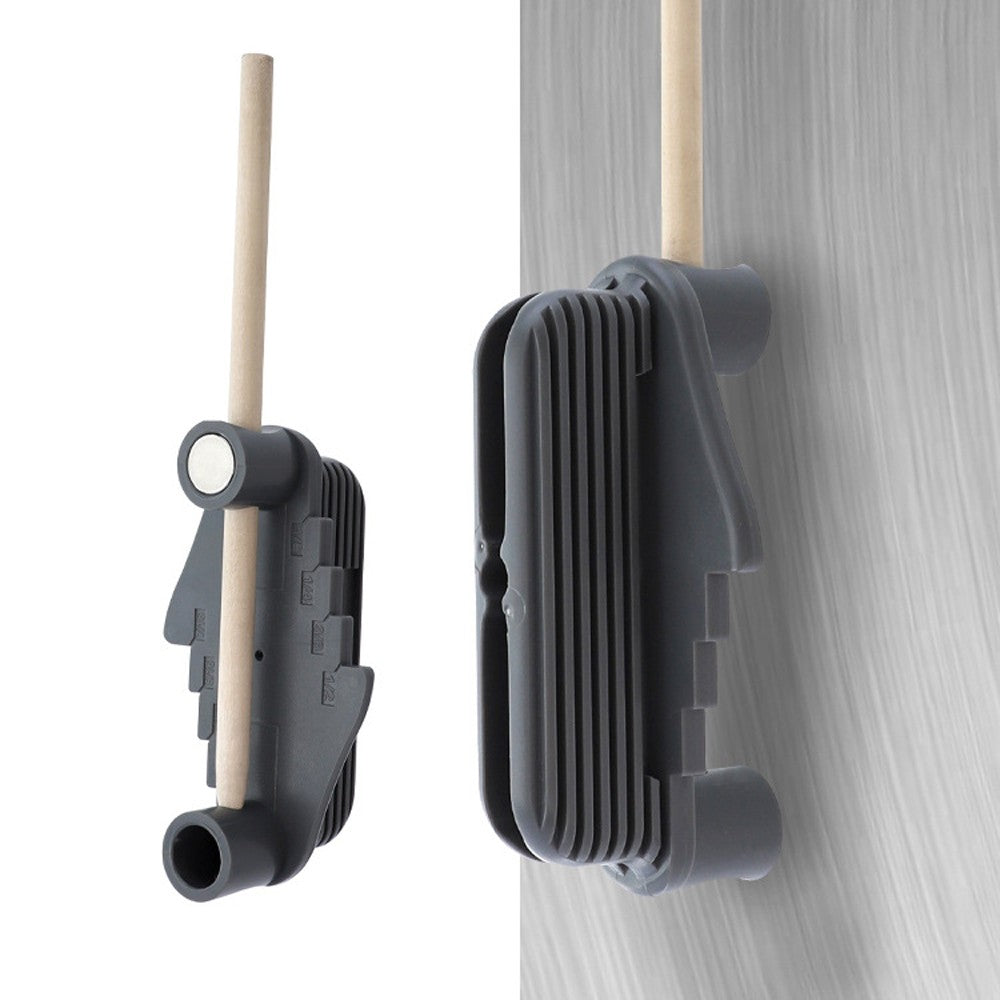 Center Scriber with Magnet Multifunctional Inch Center Offset Line Marking Gauge Scribe Tool - Grey