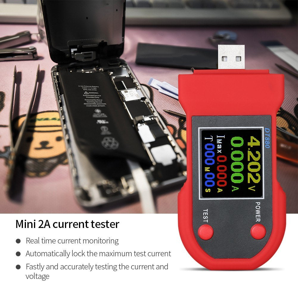 Uniqkart for iPhone 6/6 Plus/6s/6s Plus/7/7 Plus/8/X/XS Current Tester Mobile Phone Current Maintenance Tester Current Maintenance Analyzer