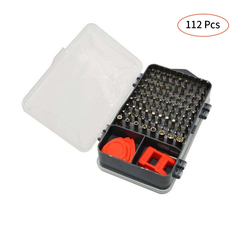 Magnetic Screwdriver Set CR-V Bits Mobile Phone Repair Tool Kit 112pcs Screwdriver Set Multi-functional DIY Repair Tool Kit for Repairing Phone Tablet Watch Camera