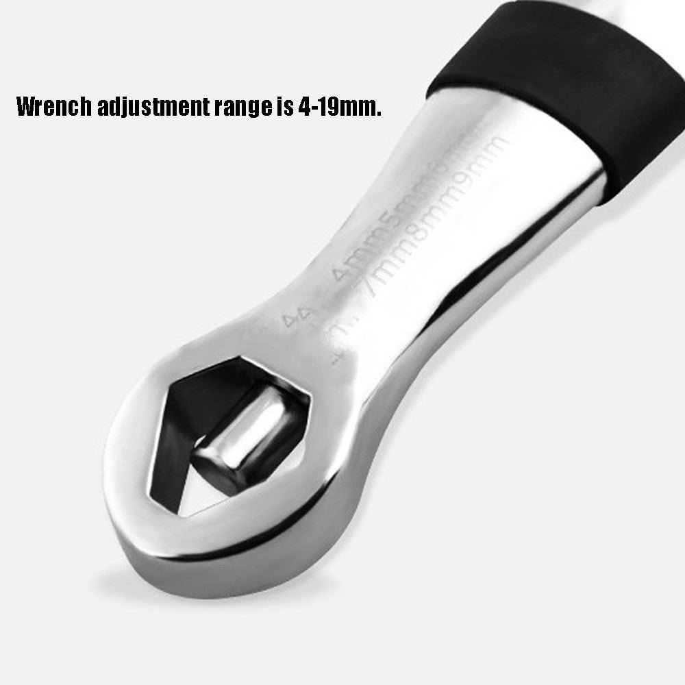 Multifunctional Mini Polishing Chroming 23 In 1 Flexible Type Wrench