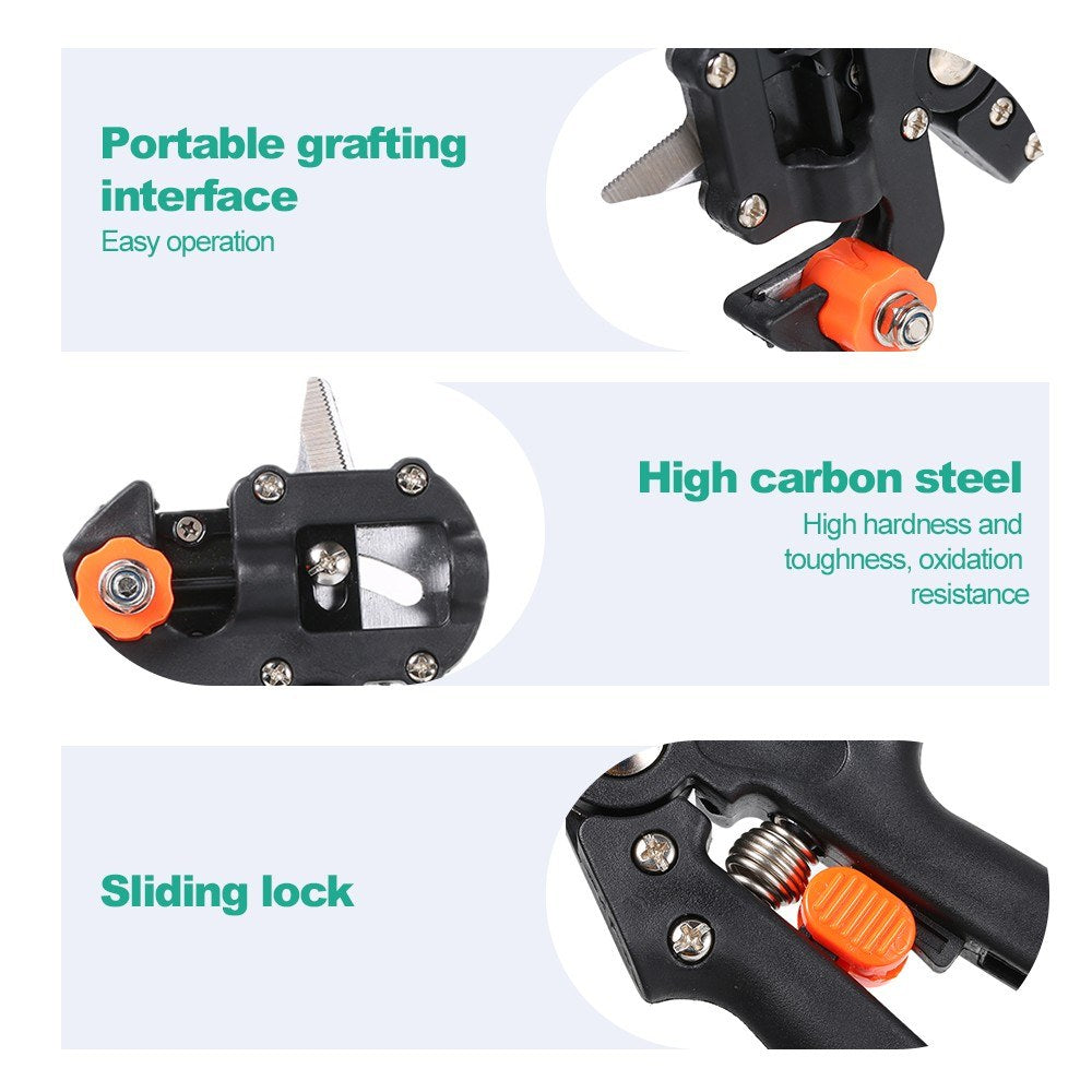 Grafting Gardening Tools Garden Farming Pruning Shears Scissor Fruit Tree - Black