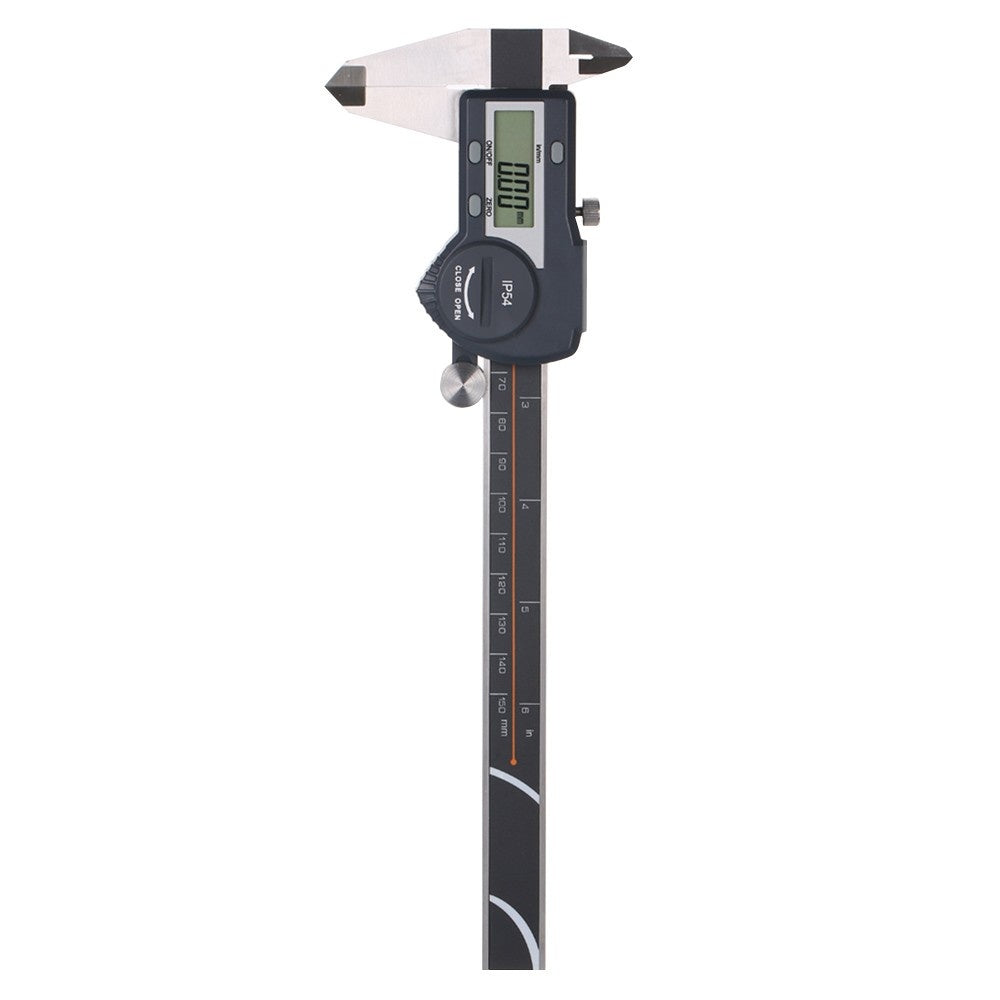 Digital Stainless Steel Caliper mm/inch LCD Display Vernier Caliper IP54 Waterproof - 0-150mm