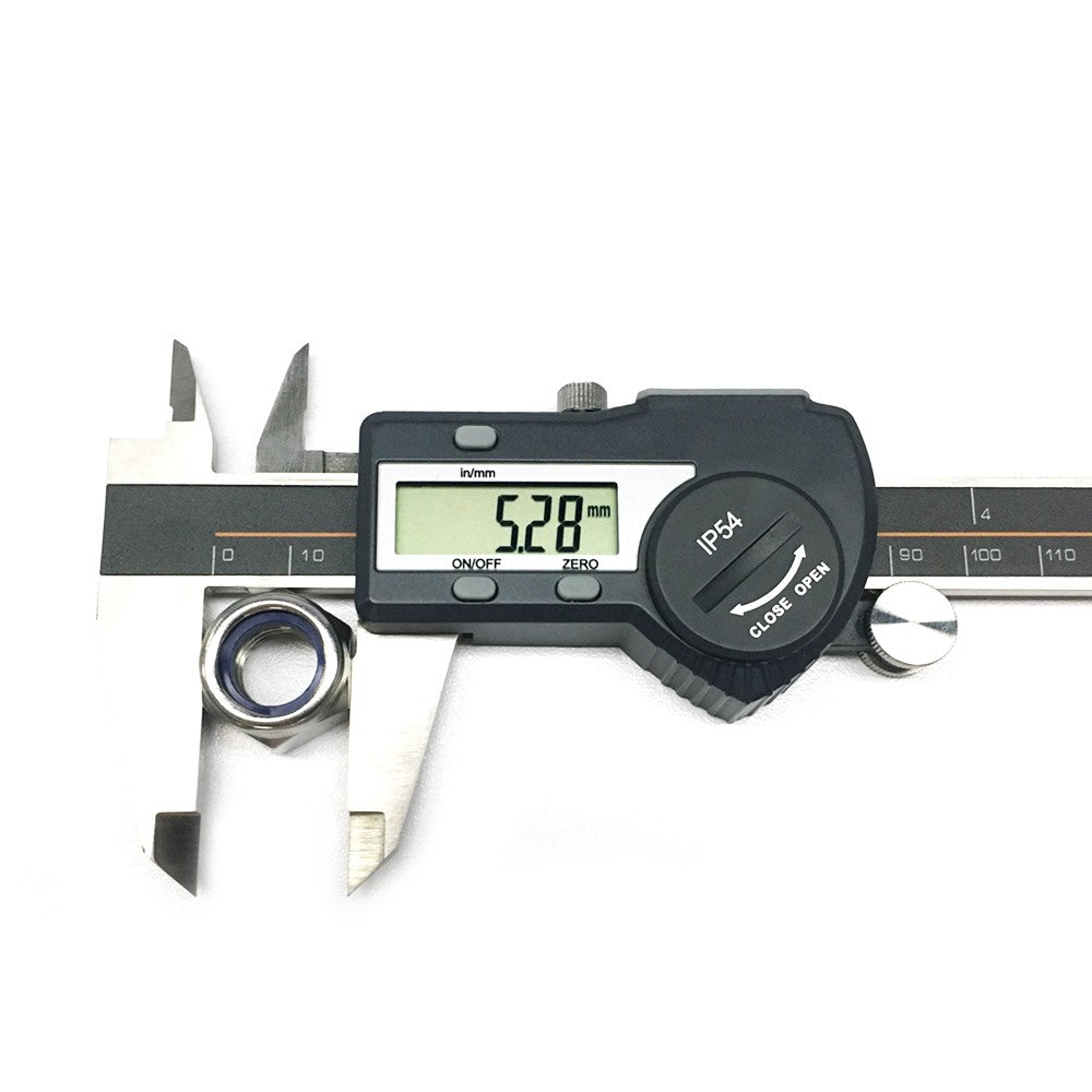Digital Stainless Steel Caliper mm/inch LCD Display Vernier Caliper IP54 Waterproof - 0-100mm