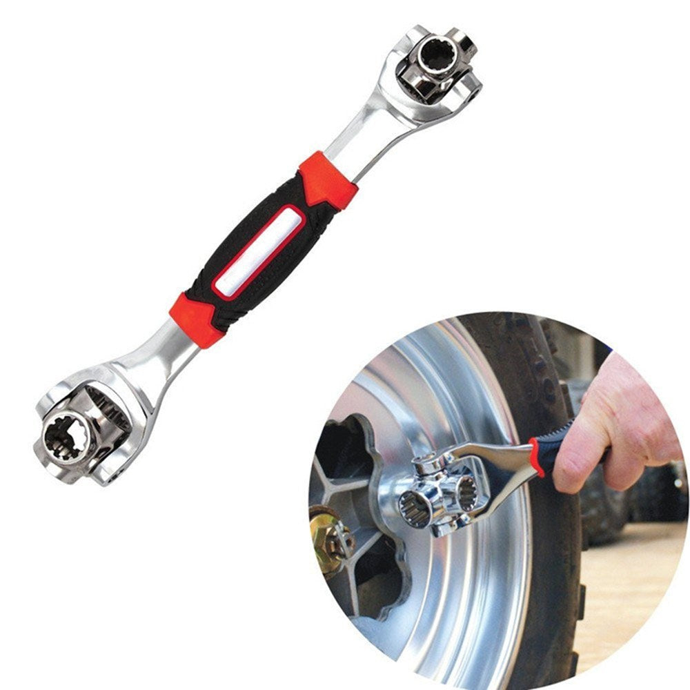 48-in-1 Socket Wrench Multifunction Universal 360 Degree Socket Spanner Wrench Rotating Tool Torx Square Damaged Bolts and Any Size Standard or Metric Home and Auto Repair Tools