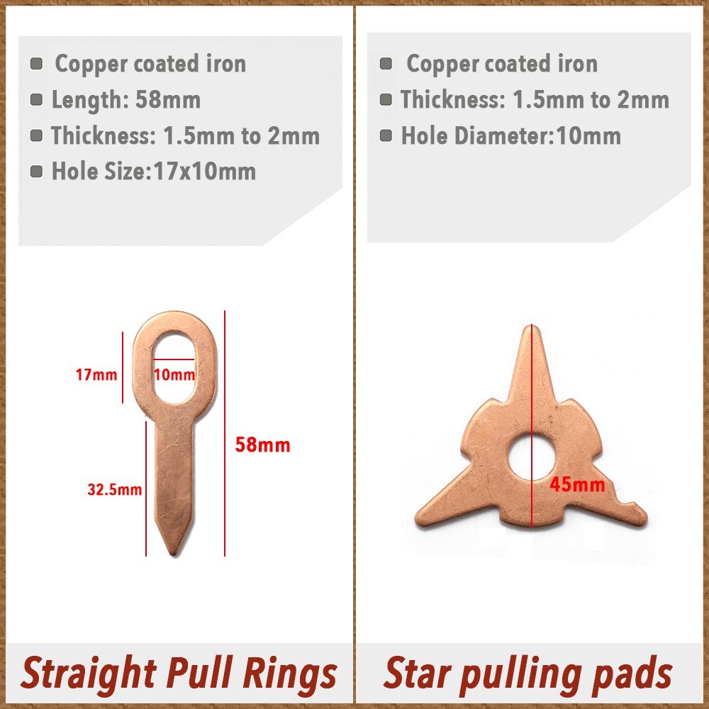 81Pcs Dent Puller Kit Car Body Repairing Tool Set Spot Welding Electrodes Spotter Welder Straightenging Dents Remover