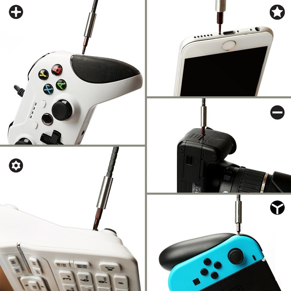 60 in 1 Multi Tool Screwdriver Set Hardware Magnetic Pen Flexible Metal Household Appliance Maintenance for Computer Mobile Phone Electronics Repair