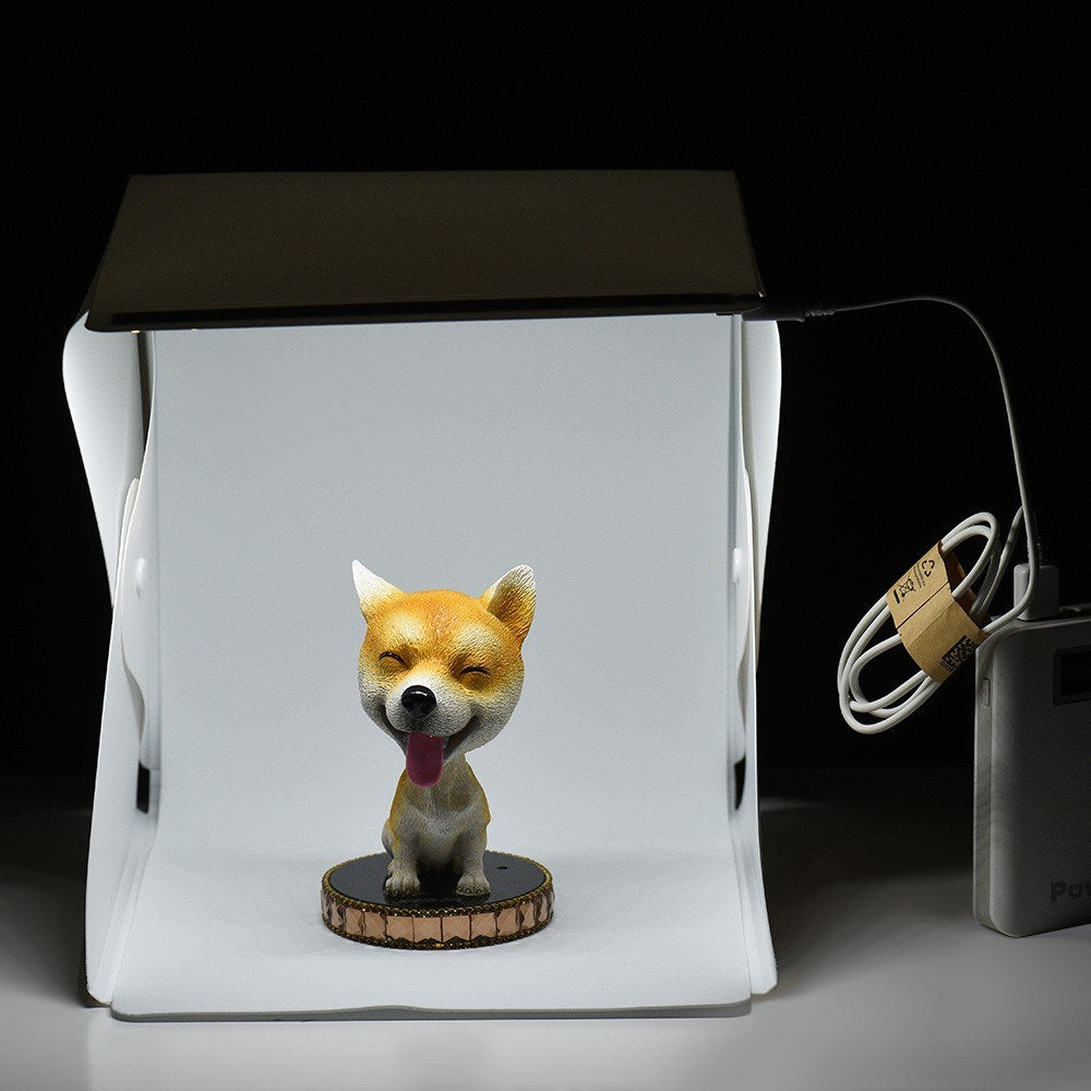 Portable DIY LED Studio Light Box Tent Kit Softbox 6500K + 6 Backdrops